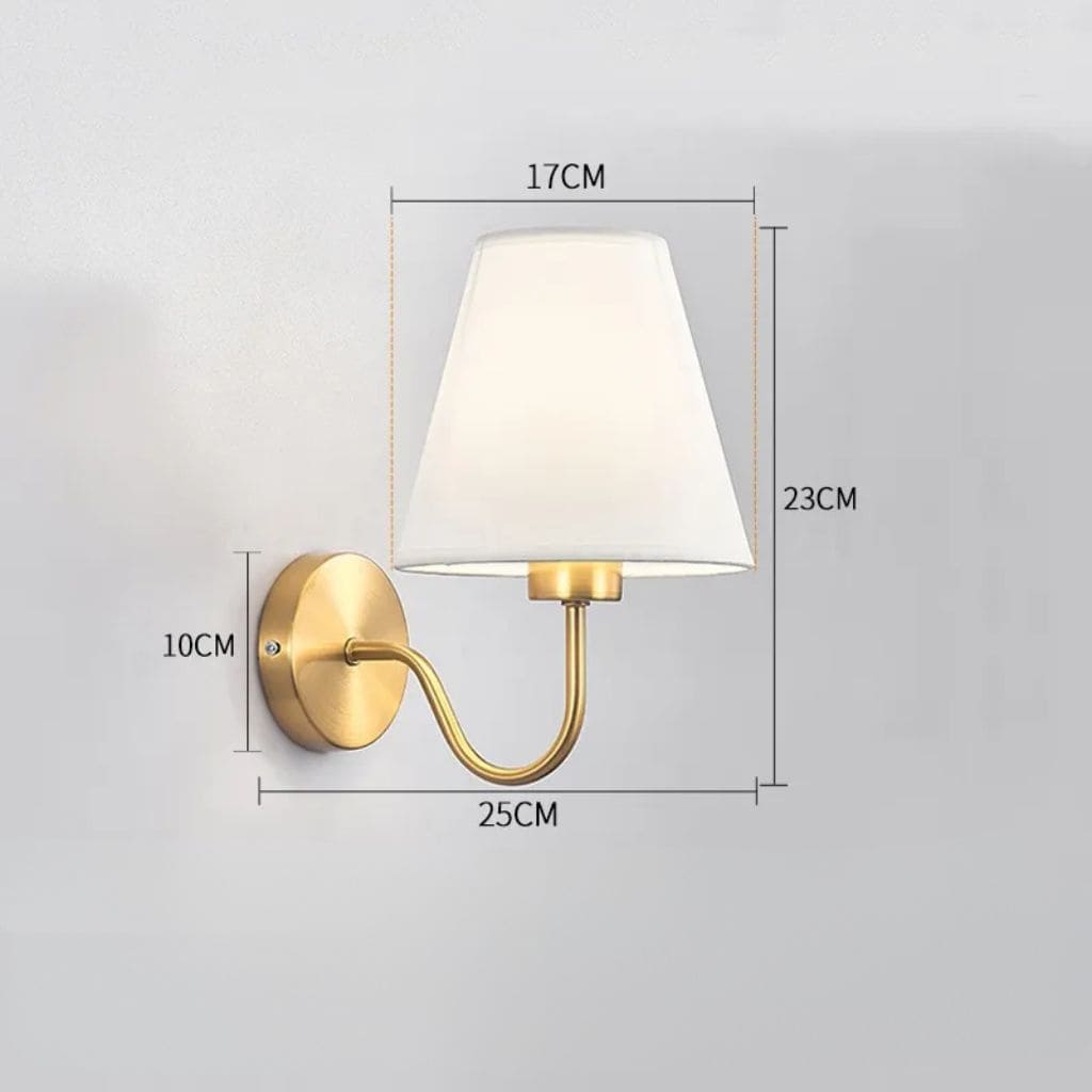 American Wall Light in fabric