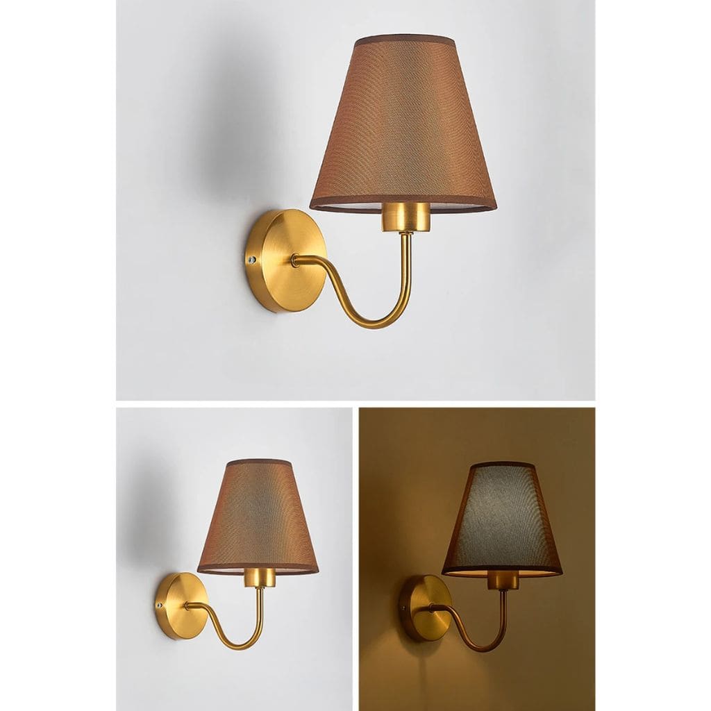 American Wall Light in fabric