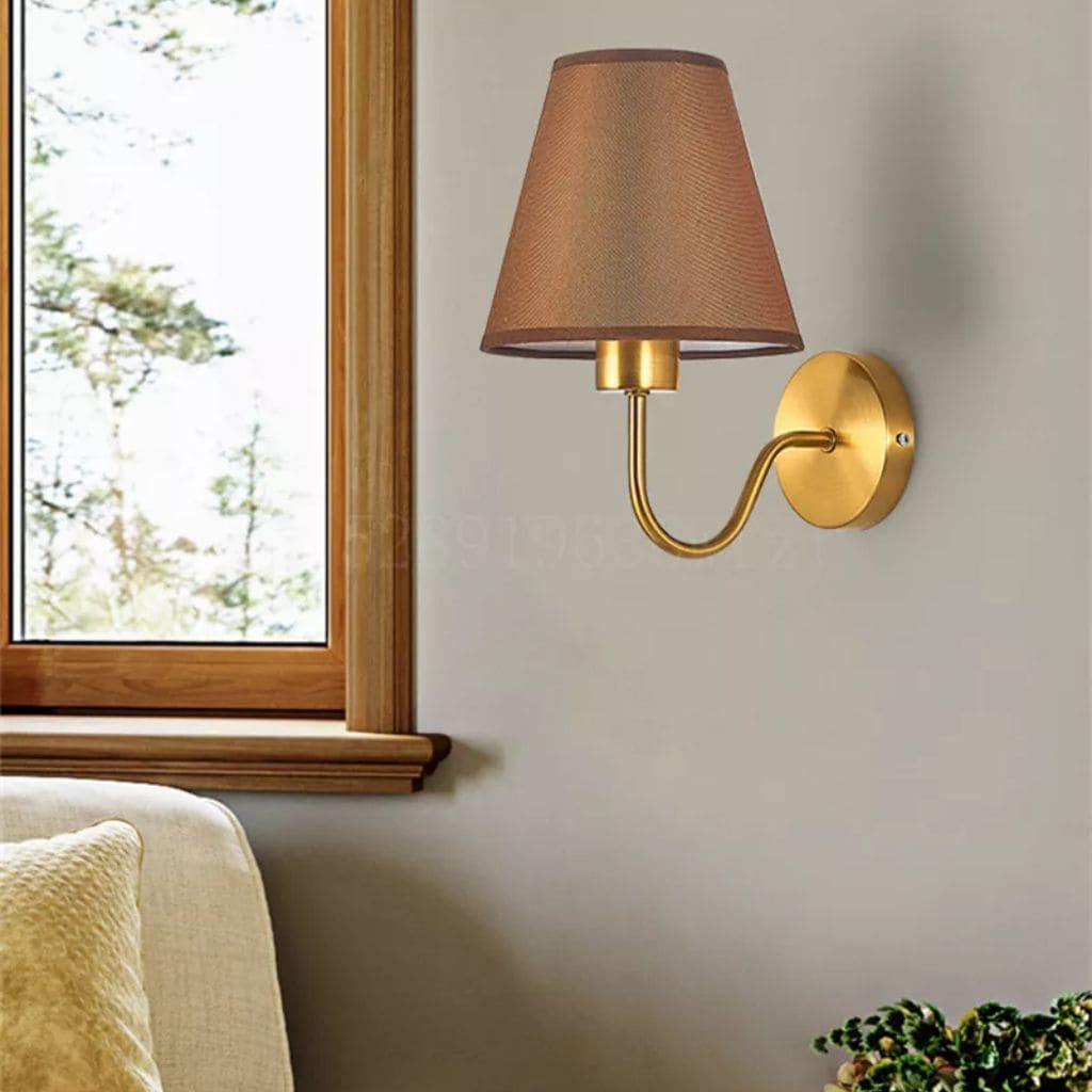 American Wall Light in fabric