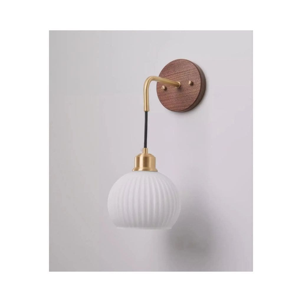 Natural Wood Wall Light