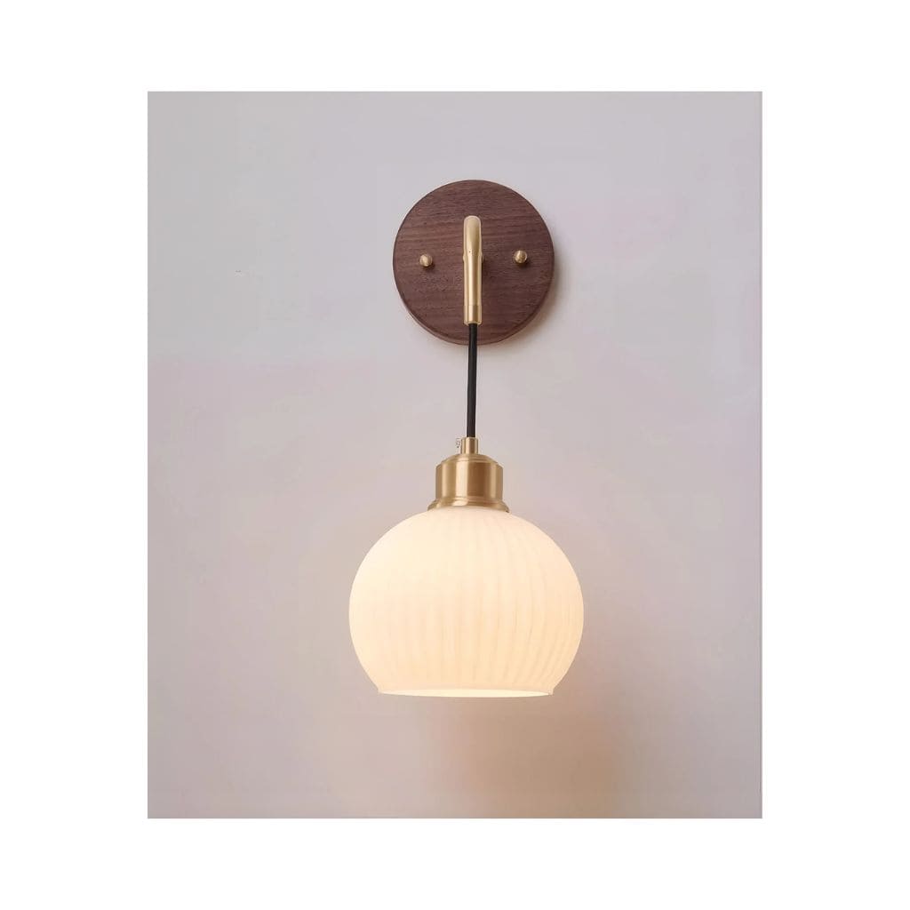 Natural Wood Wall Light
