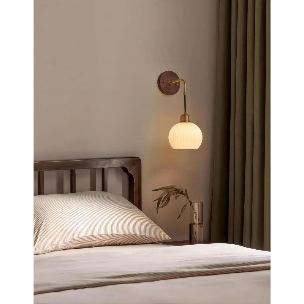 Natural Wood Wall Light