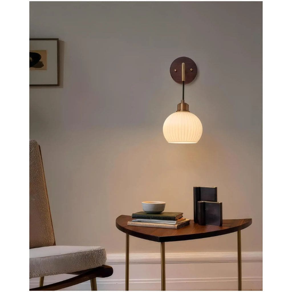 Natural Wood Wall Light