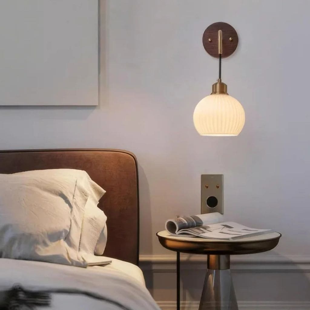 Natural Wood Wall Light