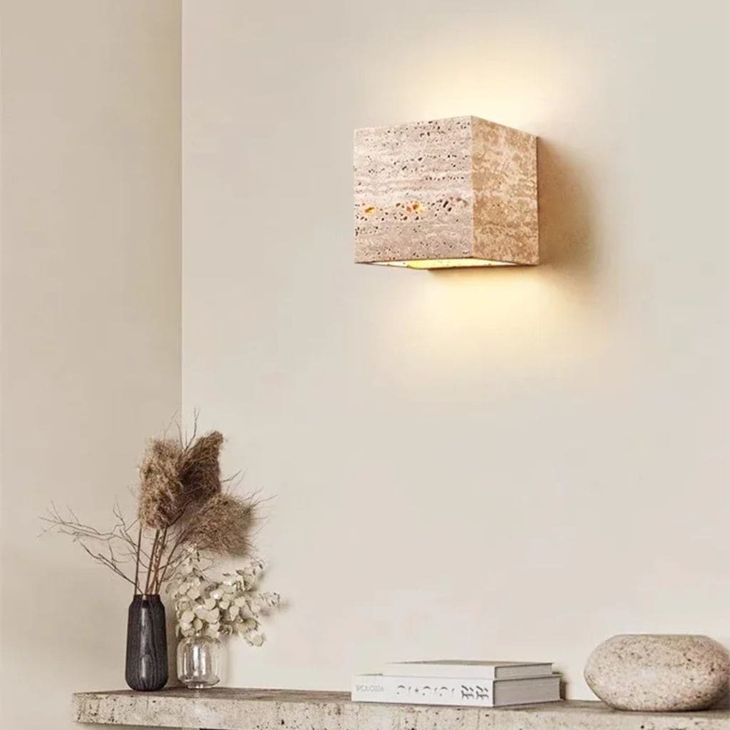 Cubic Stone Wall Light