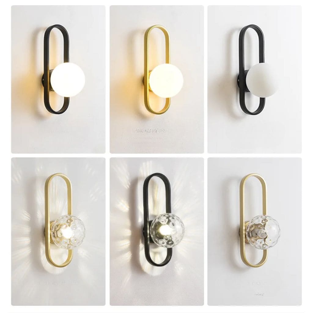 Contemporary elegance wall light