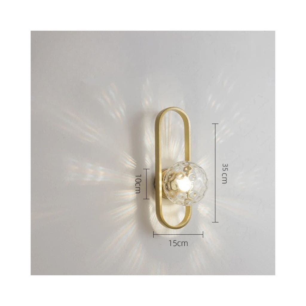 Contemporary elegance wall light