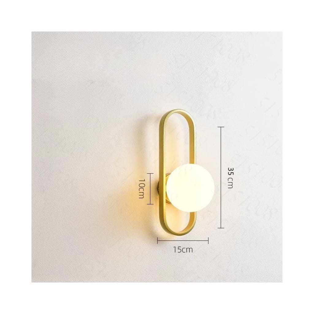 Contemporary elegance wall light