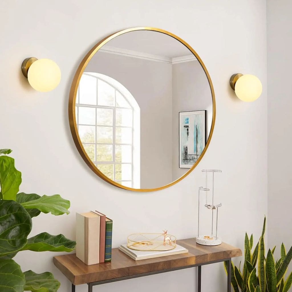 Elegant glass wall light