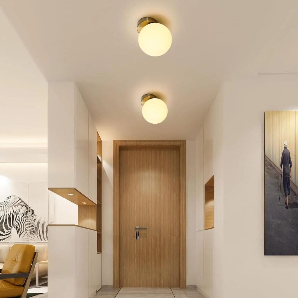 Elegant glass wall light