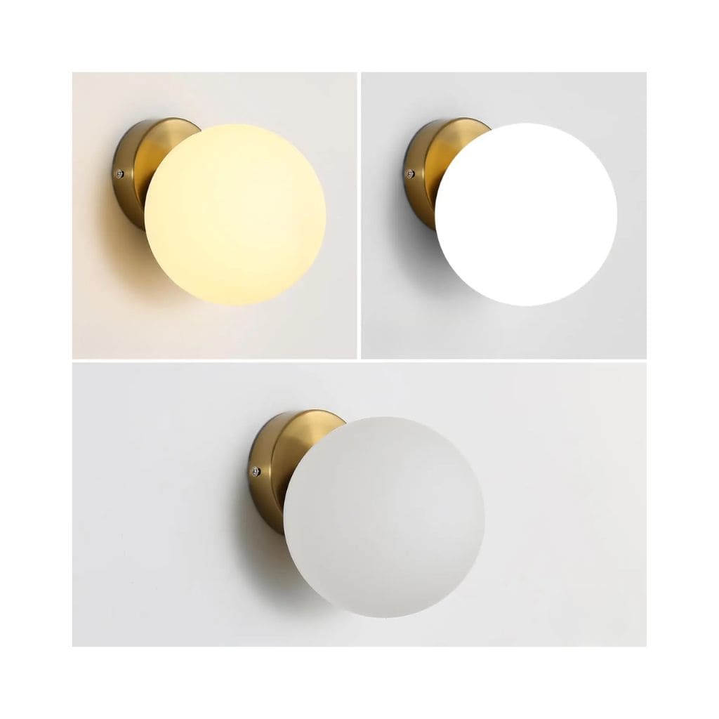 Elegant glass wall light