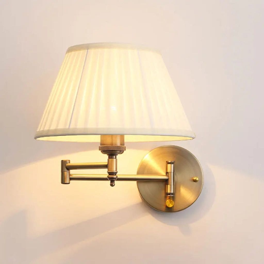 Flexible fabric wall light