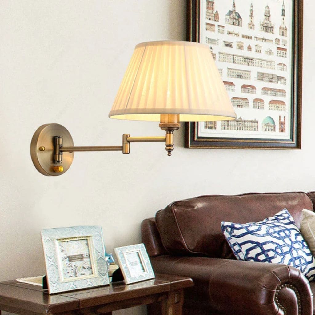 Flexible fabric wall light