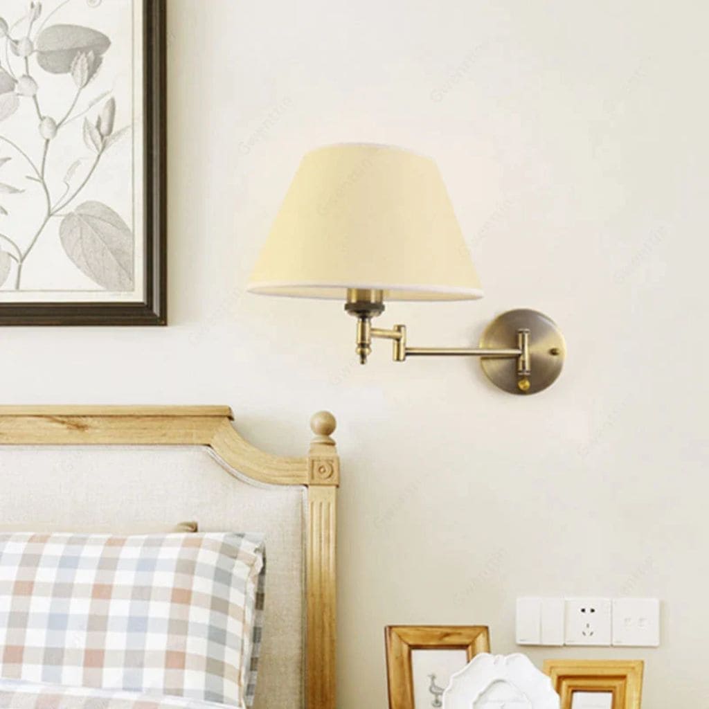 Flexible fabric wall light