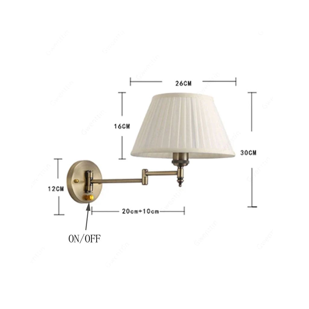 Flexible fabric wall light