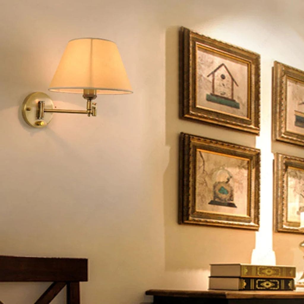 Flexible fabric wall light