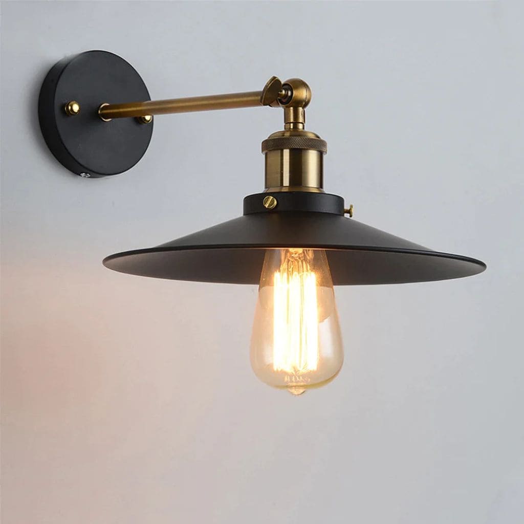 Retro industrial wall light