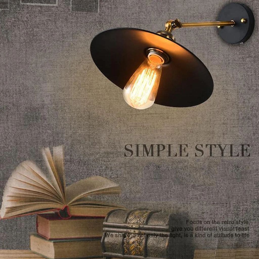 Retro industrial wall light