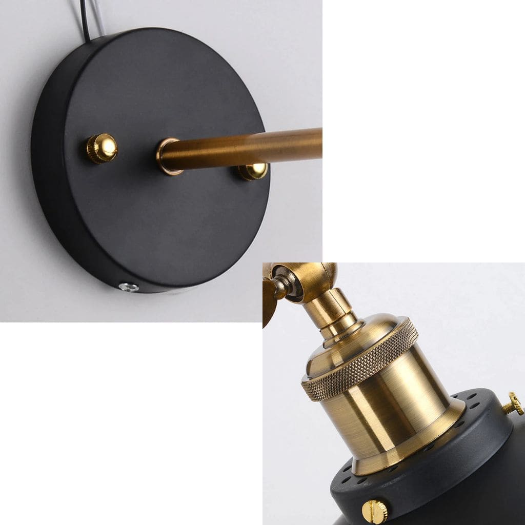 Retro industrial wall light