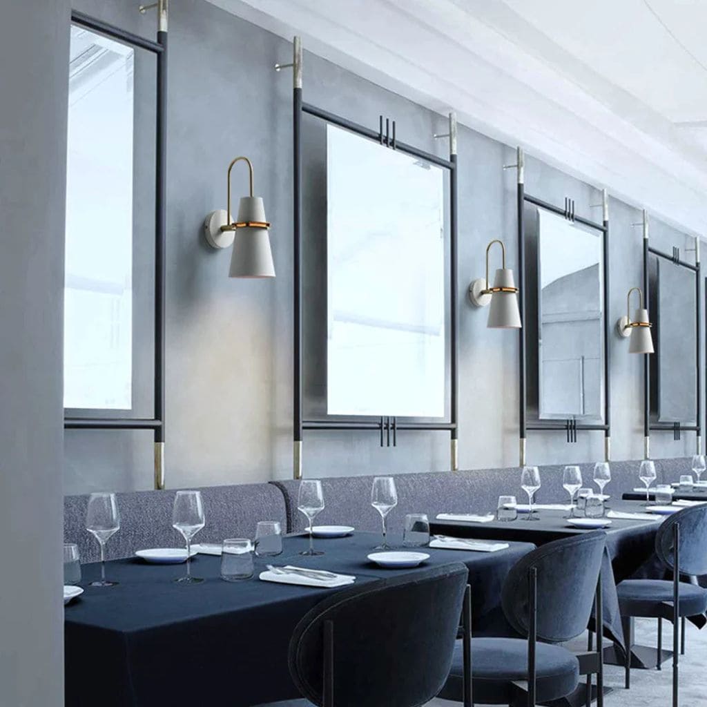 Modern aluminum LED wall light