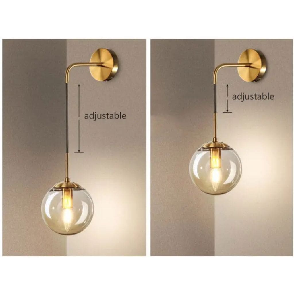 Nordic Glass Ball LED wall light