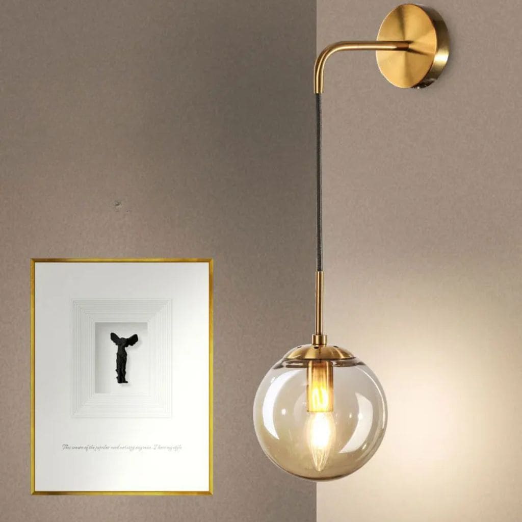 Nordic Glass Ball LED wall light