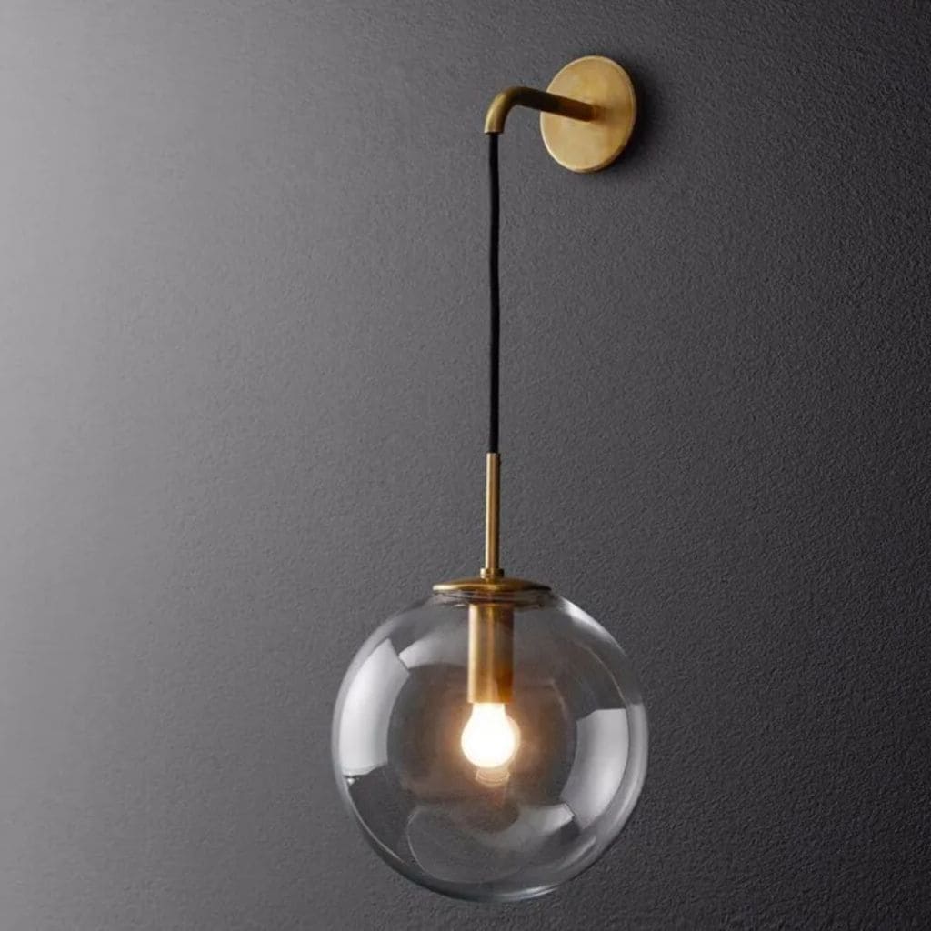 Nordic Glass Ball LED wall light