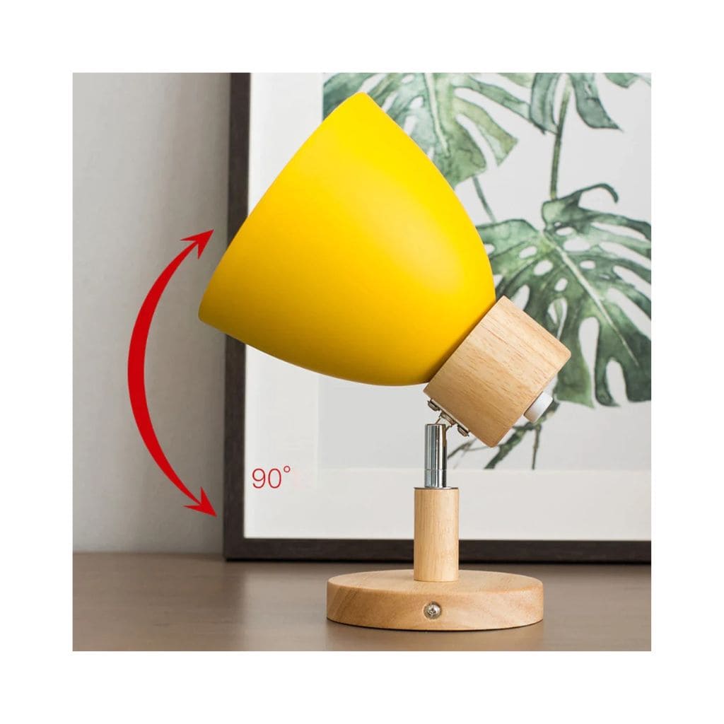 Nordic LED wall light in solid wood