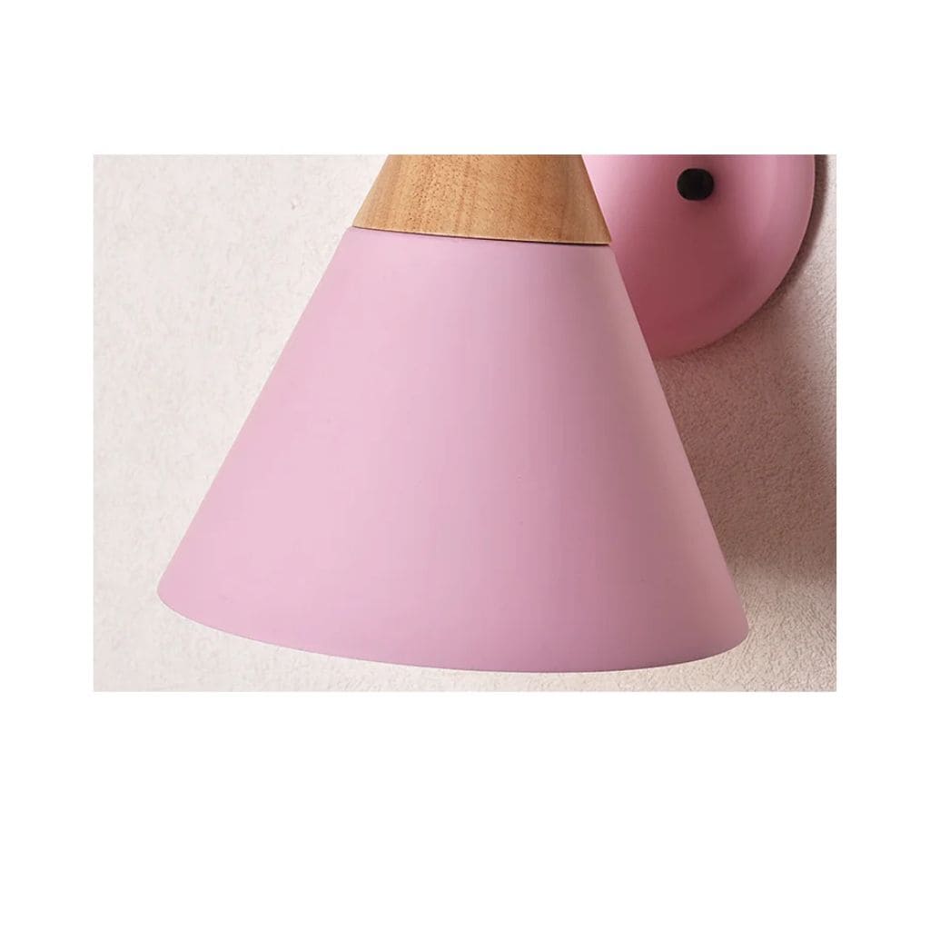Nordic wooden LED wall light