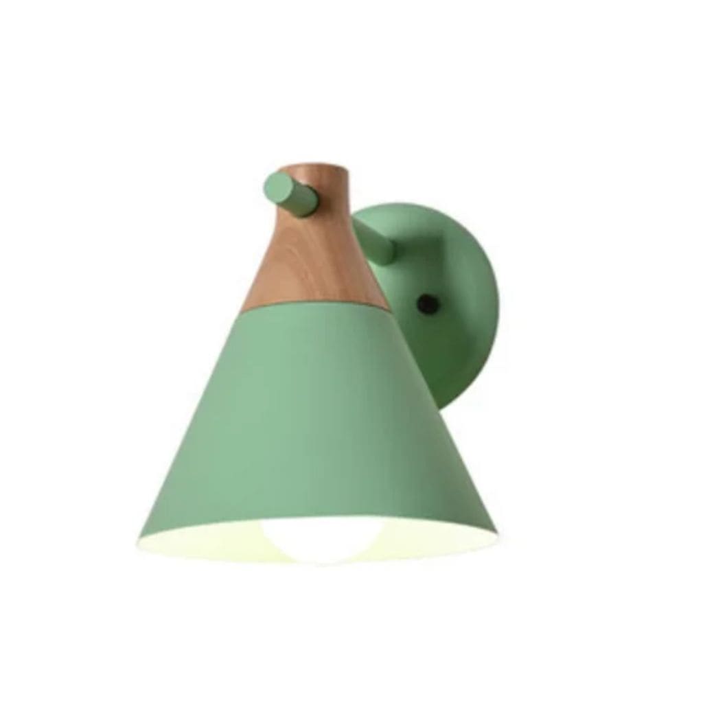 Nordic wooden LED wall light