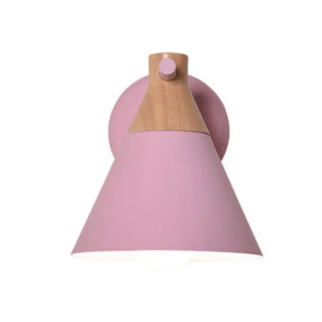 Nordic wooden LED wall light