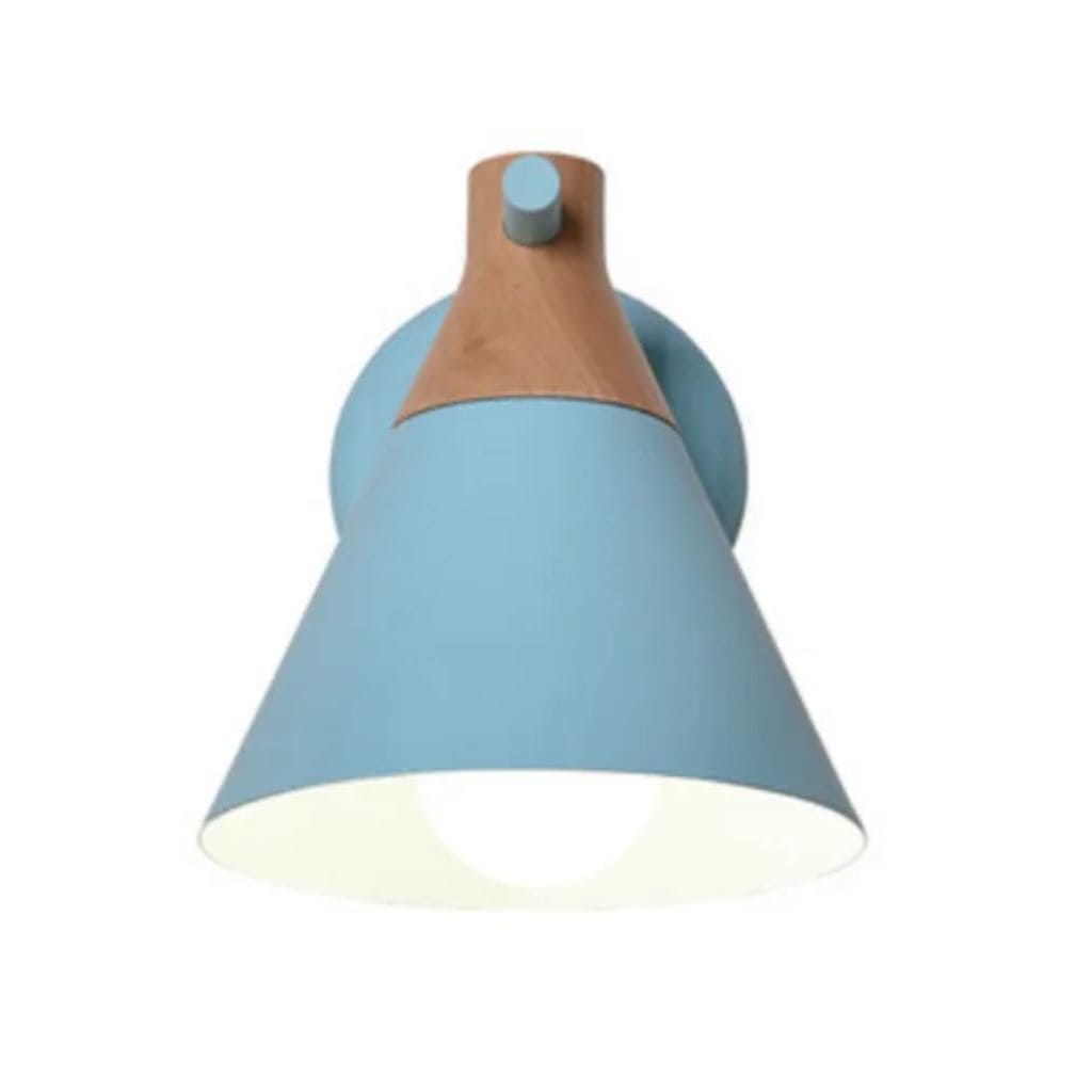 Nordic wooden LED wall light