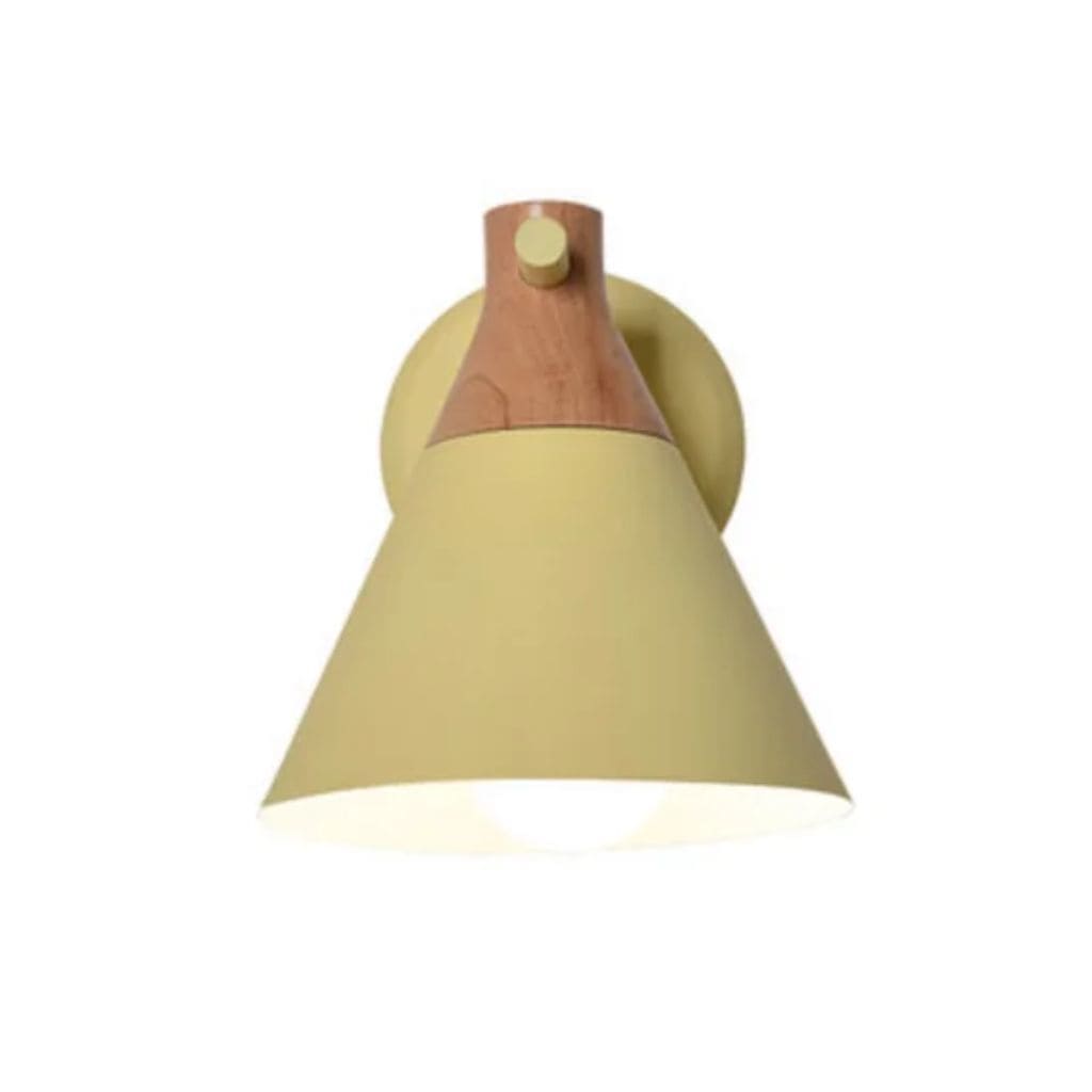 Nordic wooden LED wall light