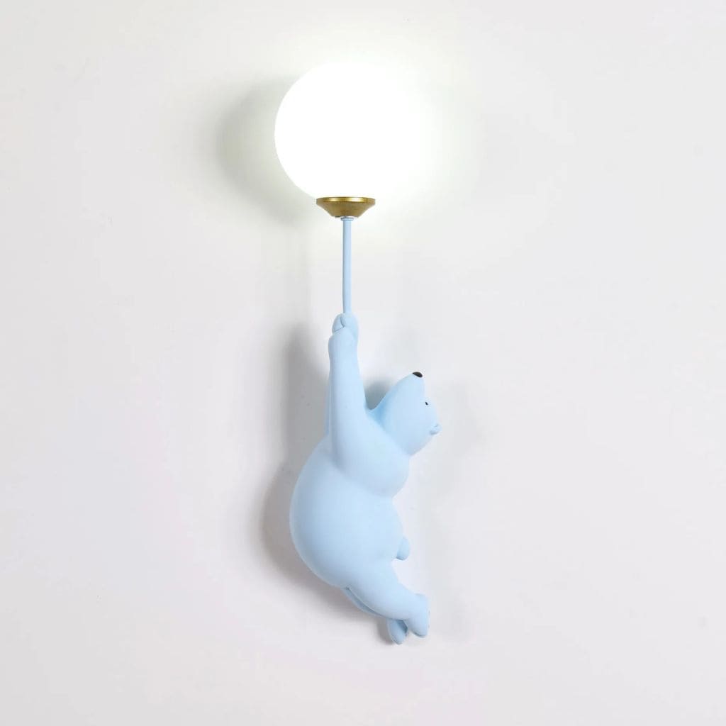 Cartoon bear wall light