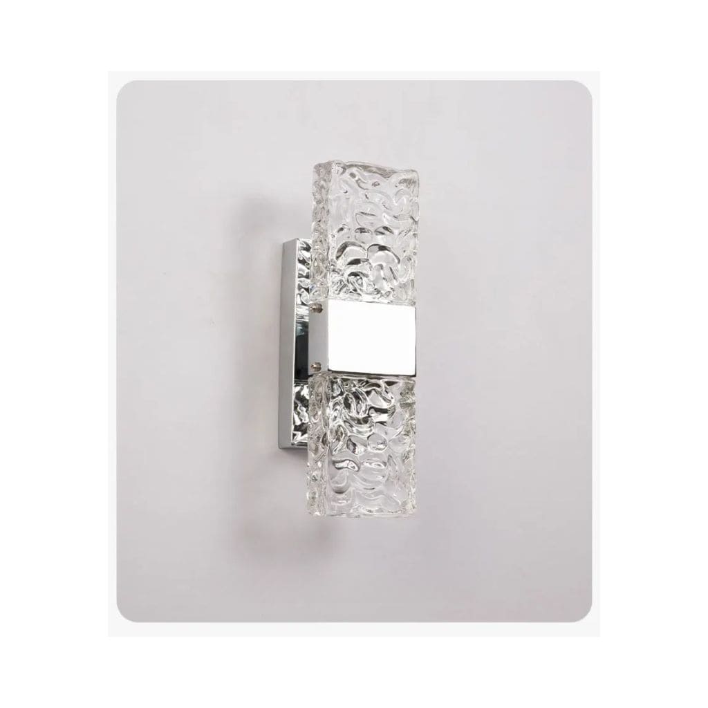 Luxury wall lamp in rectangular crystals