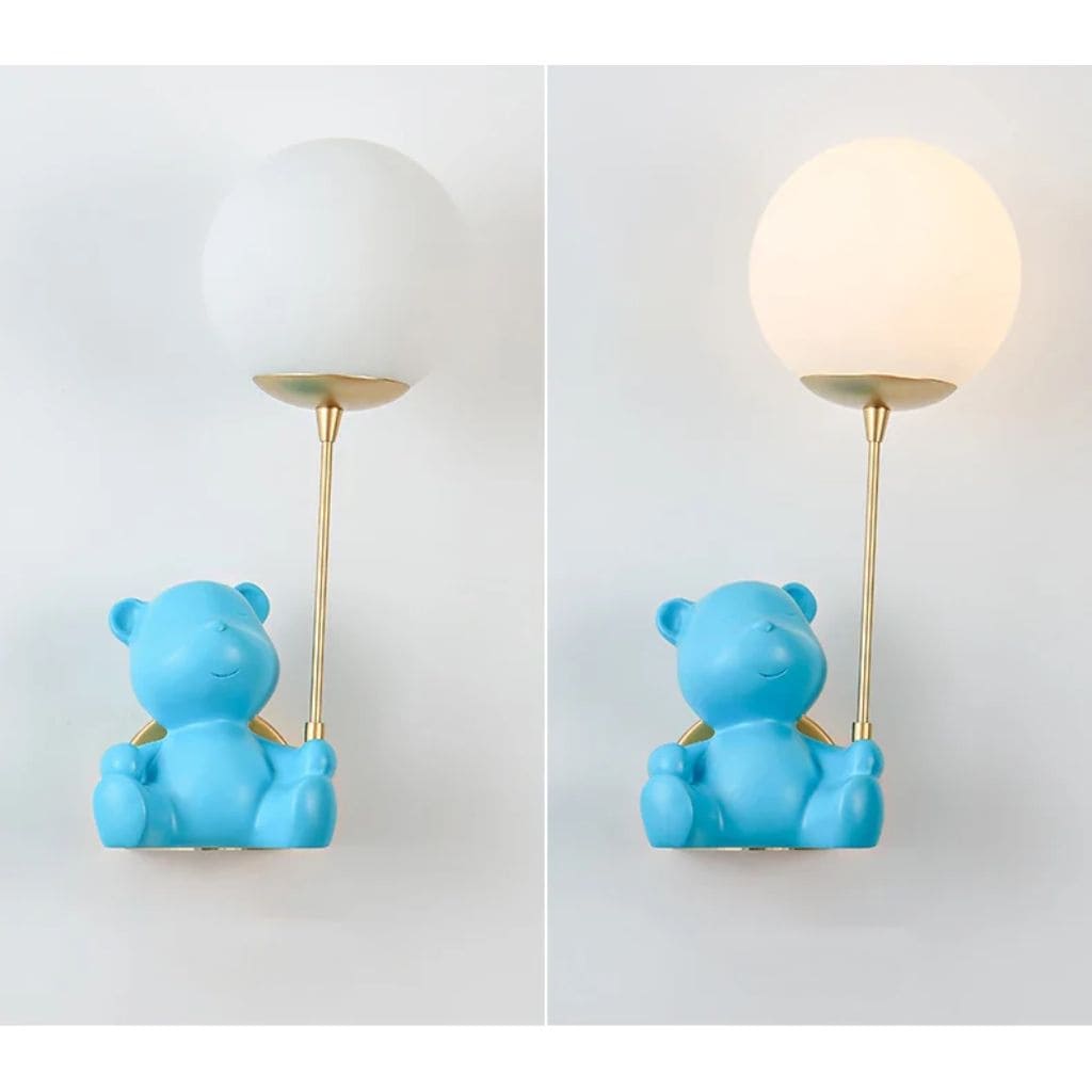 Bear wall lights with troop switch