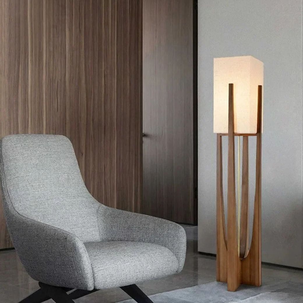 Japanese style floor lamp soft wind