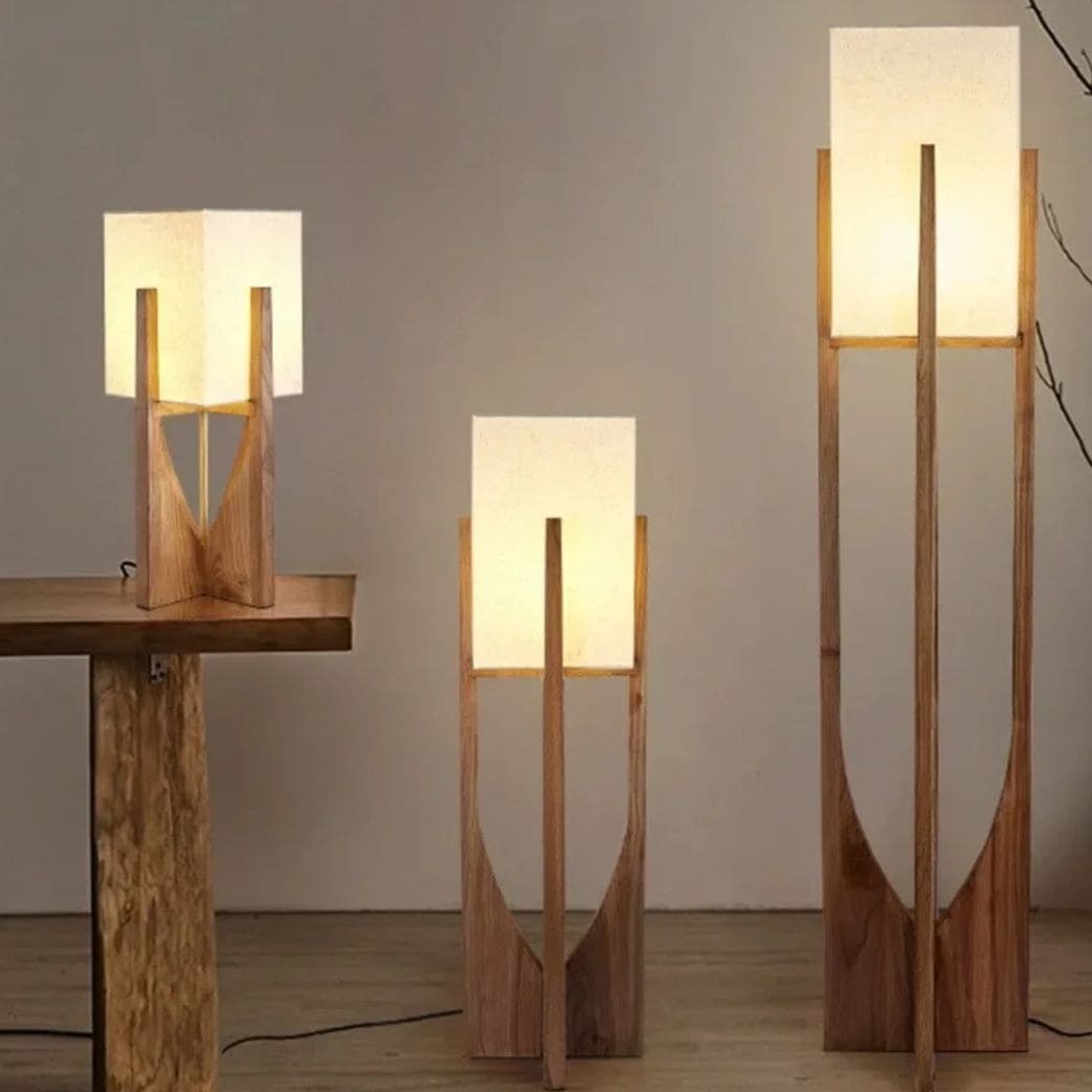 Japanese style floor lamp soft wind