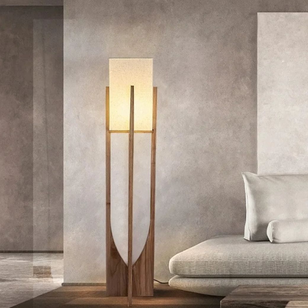 Japanese style floor lamp soft wind