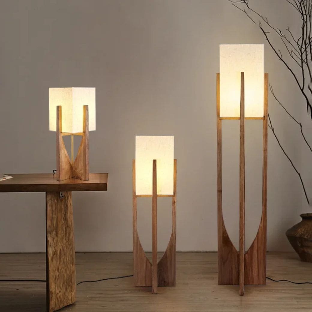 Japanese style floor lamp soft wind