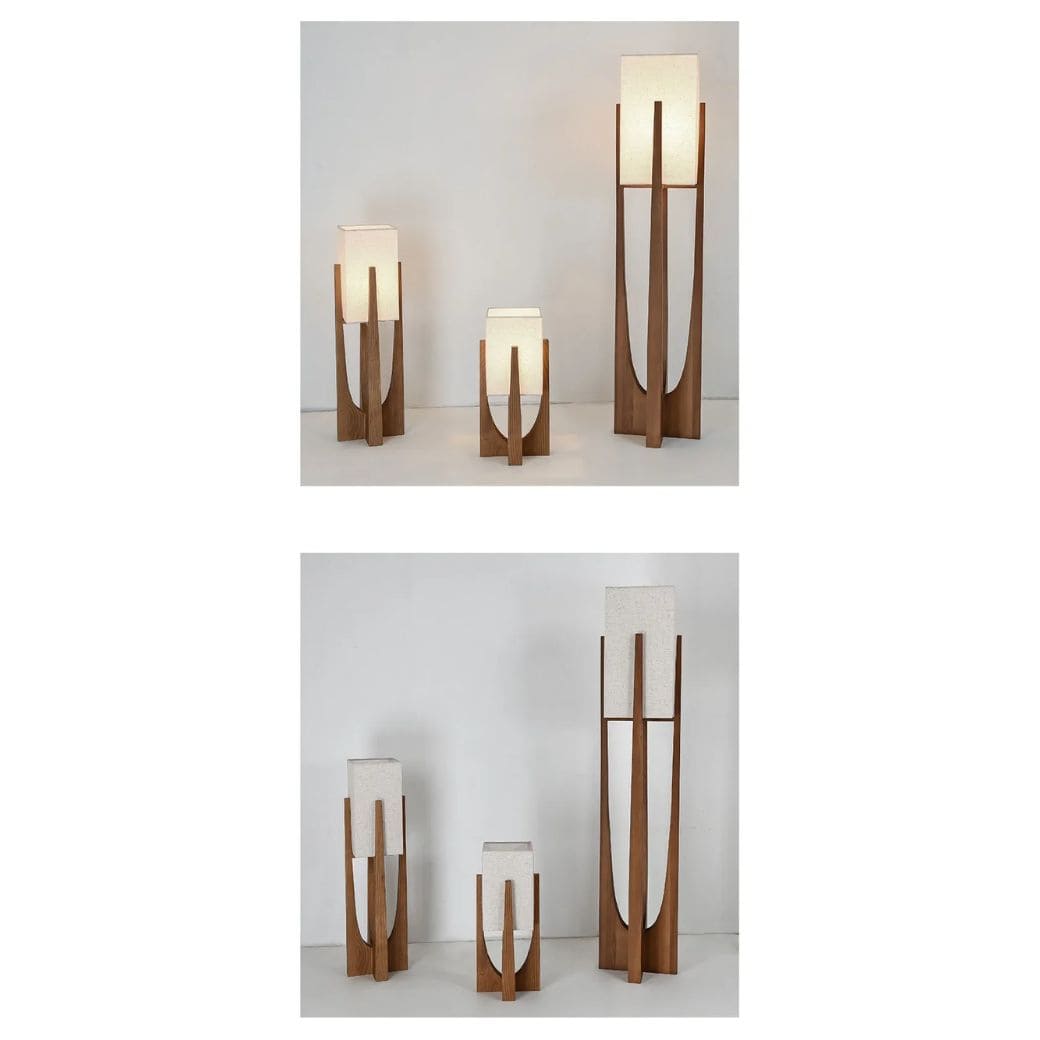 Japanese style floor lamp soft wind