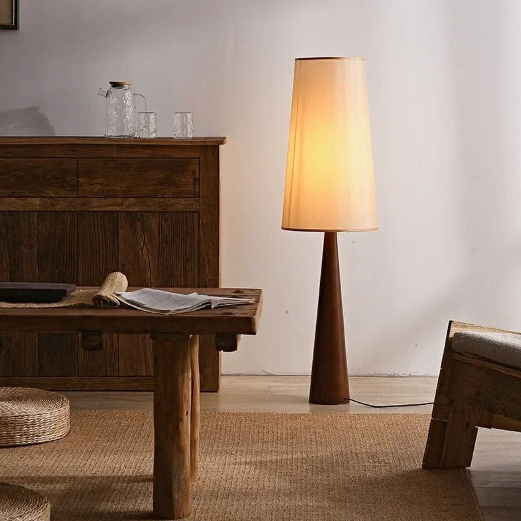 Vintage Wabi Sabi Floor Lamp for interior
