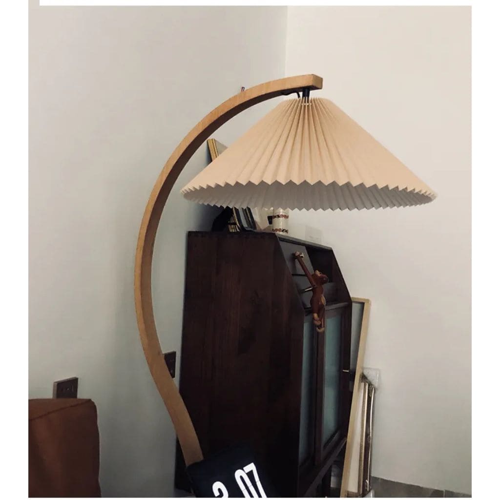 Solid wood lamp with LED lighting
