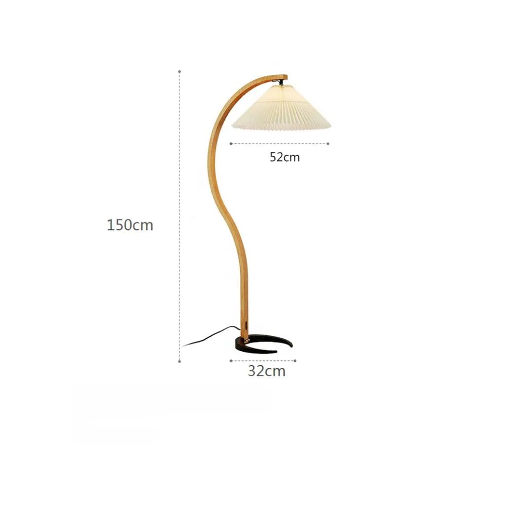 Solid wood lamp with LED lighting