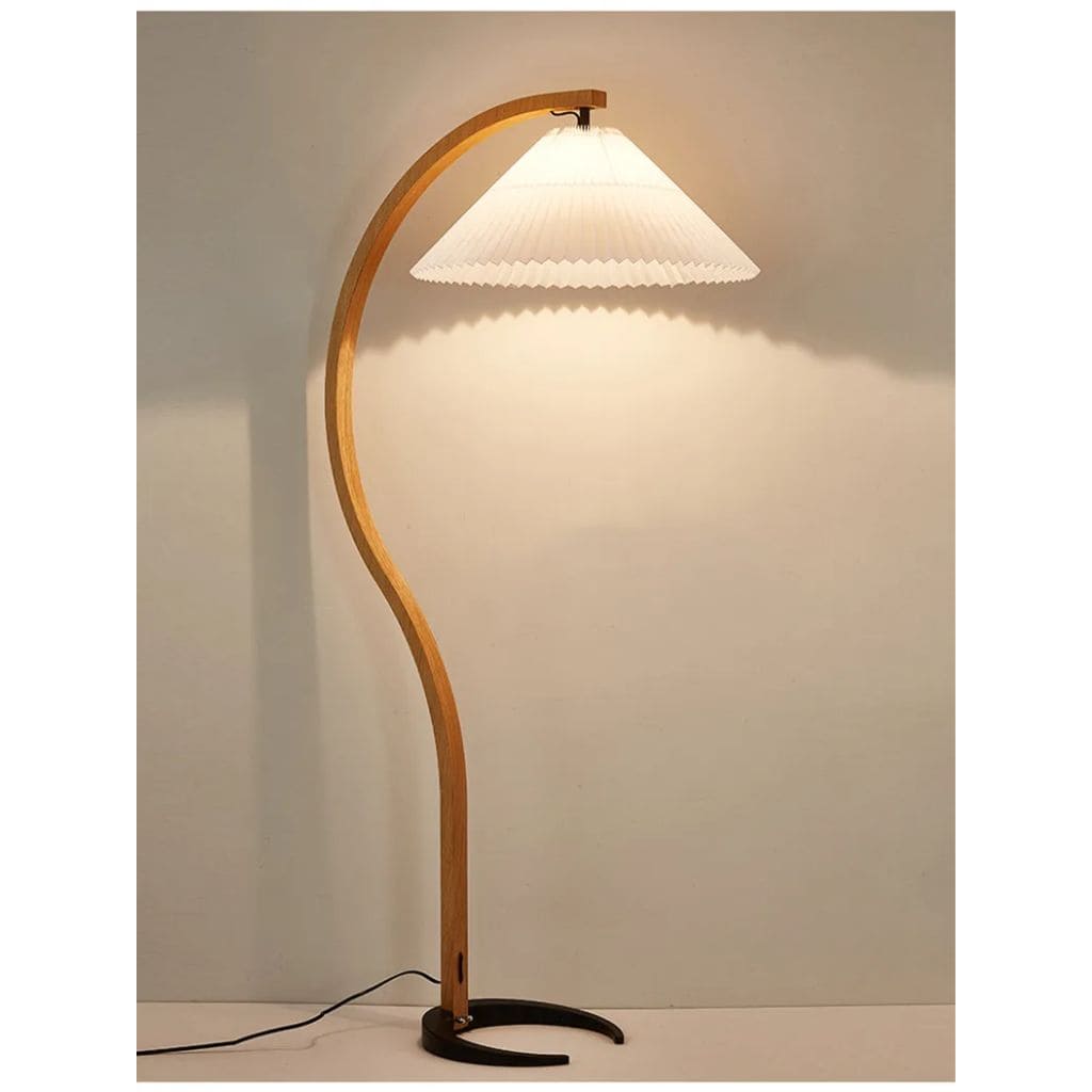 Solid wood lamp with LED lighting