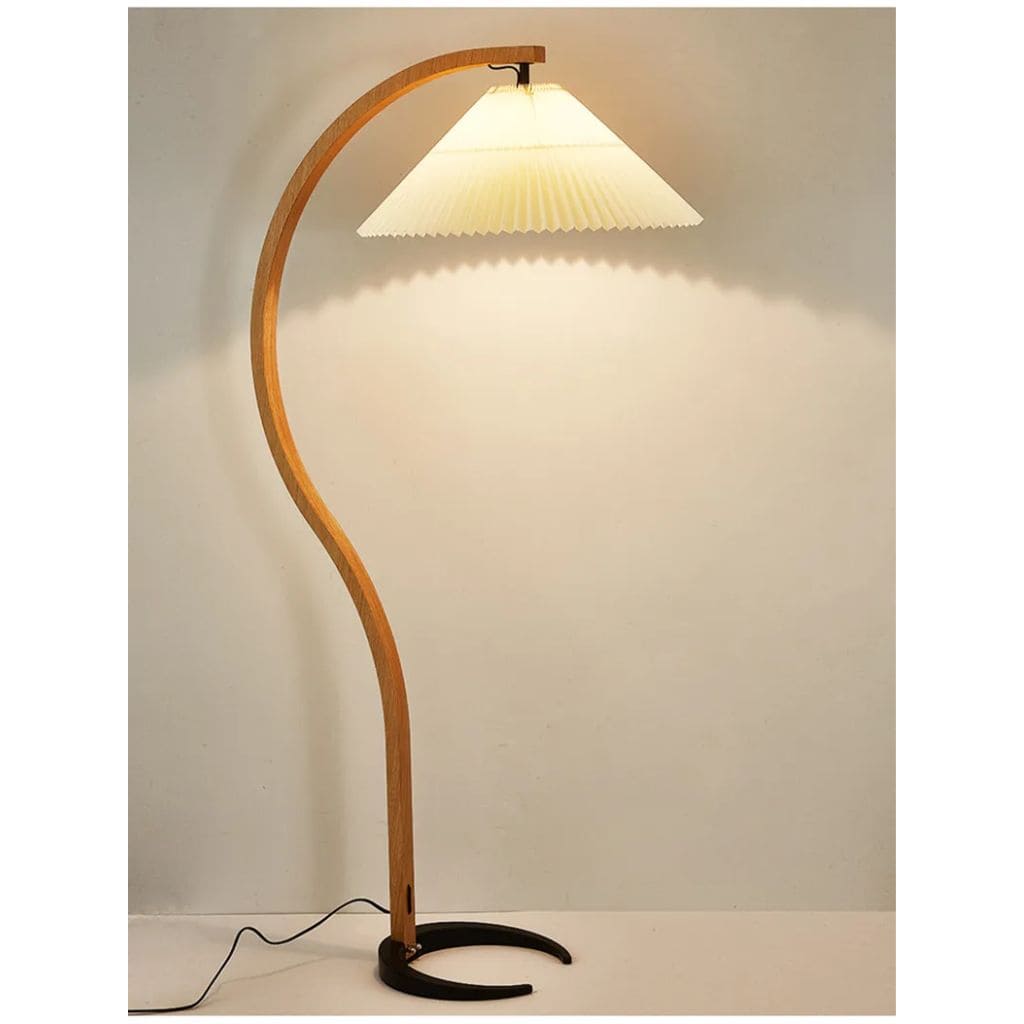 Solid wood lamp with LED lighting