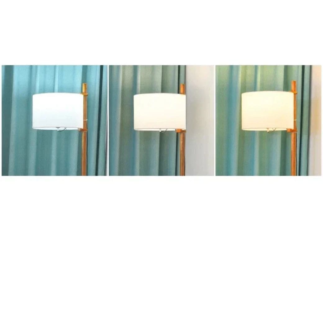 Nordic wooden standing lamp