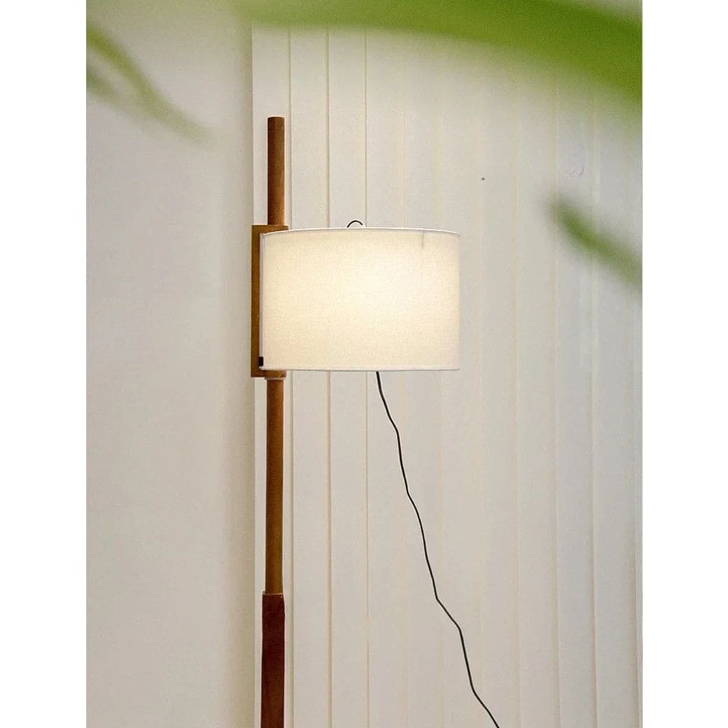 Nordic wooden standing lamp