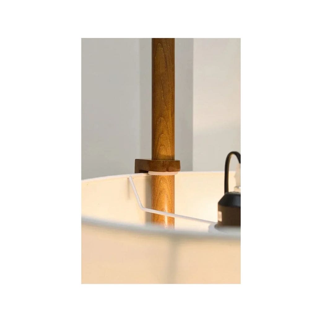 Nordic wooden standing lamp
