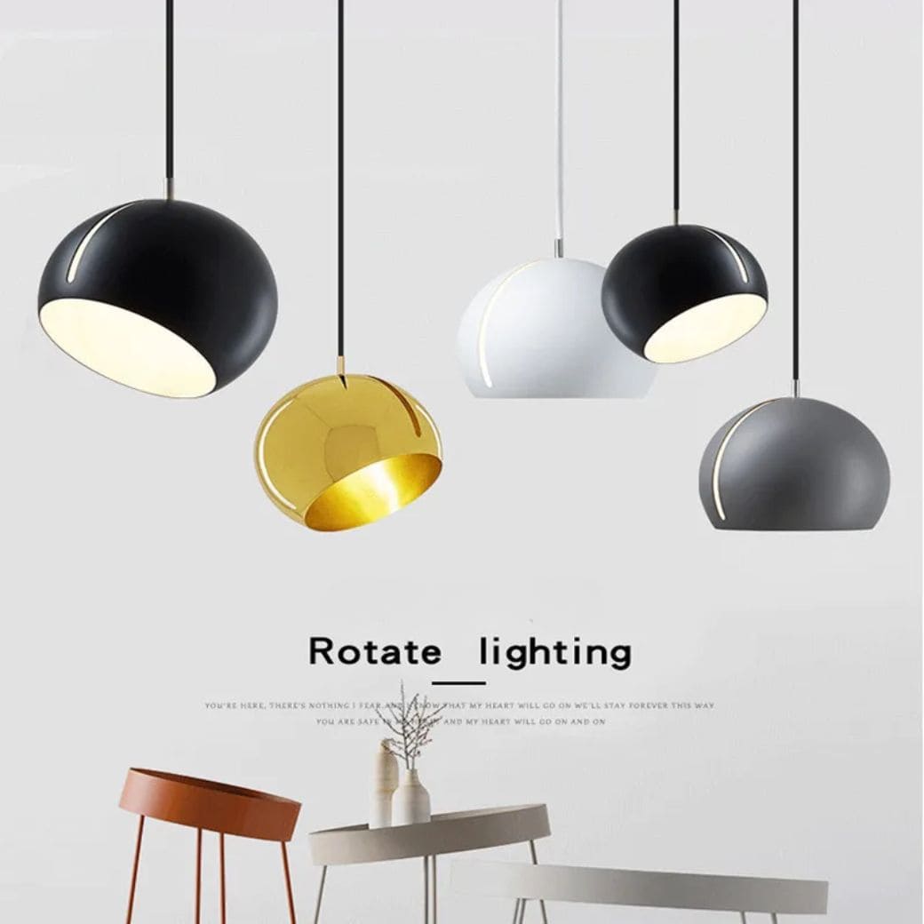 Modern led hemisphere lamp
